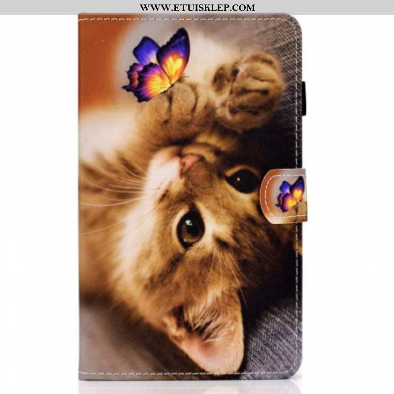 Etui Folio do Samsung Galaxy Tab A8 (2021) Mój Kotek I Motyl